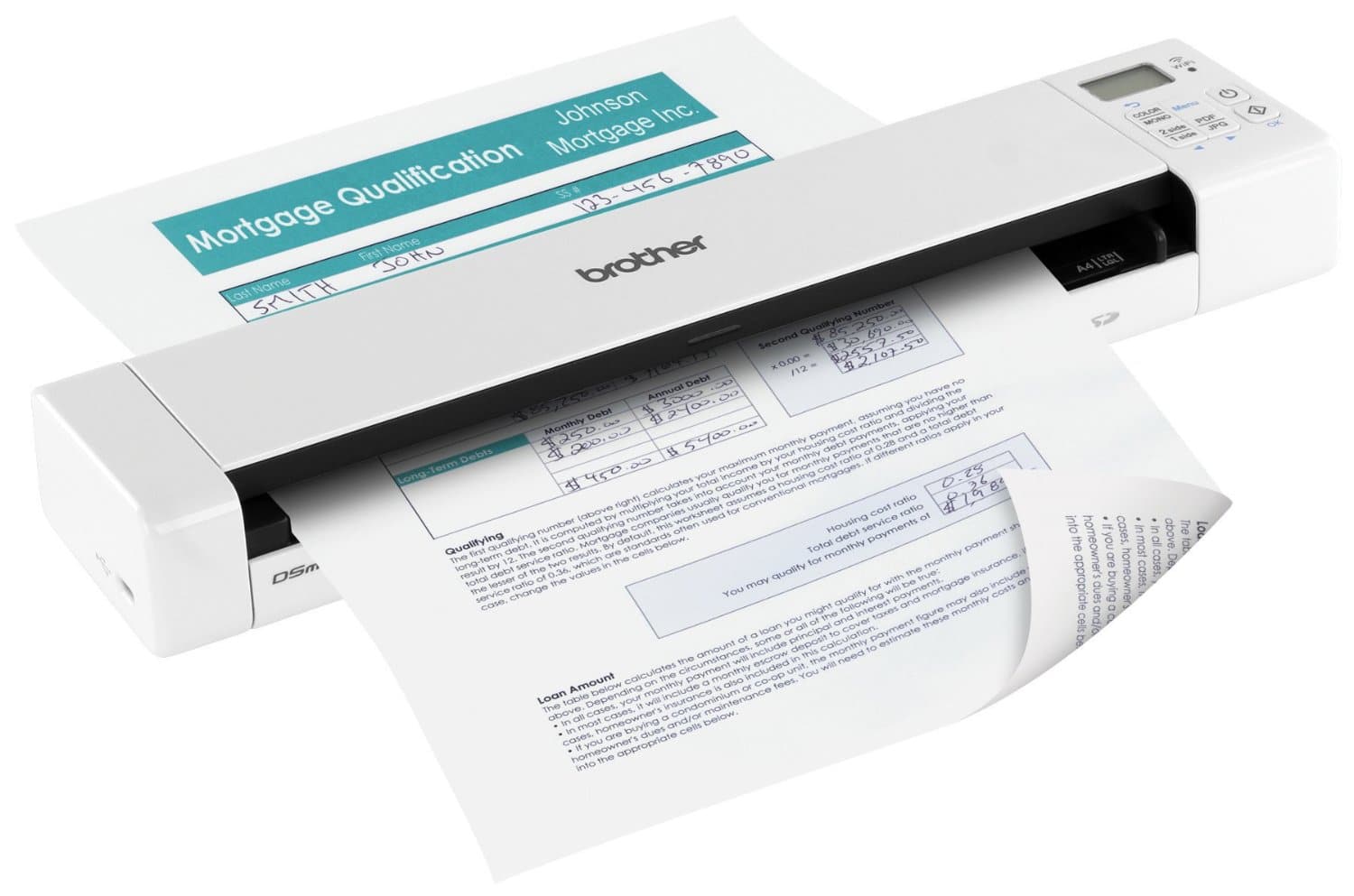 Brother DS-920DW draagbare documentscanner voor ondernemers en helpdesk