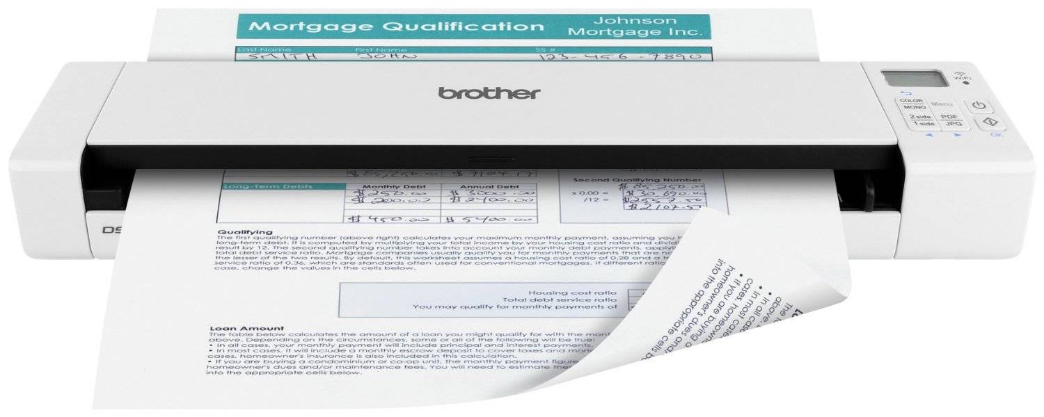 Brother DS-620 draagbare documentscanner voor ondernemers onderweg