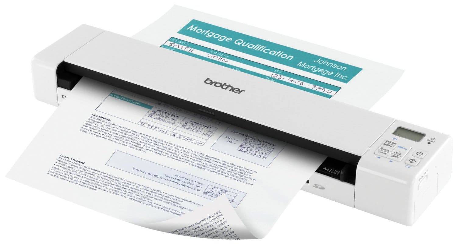 Brother DS-620 draagbare documentscanner voor ondernemers op kantoor