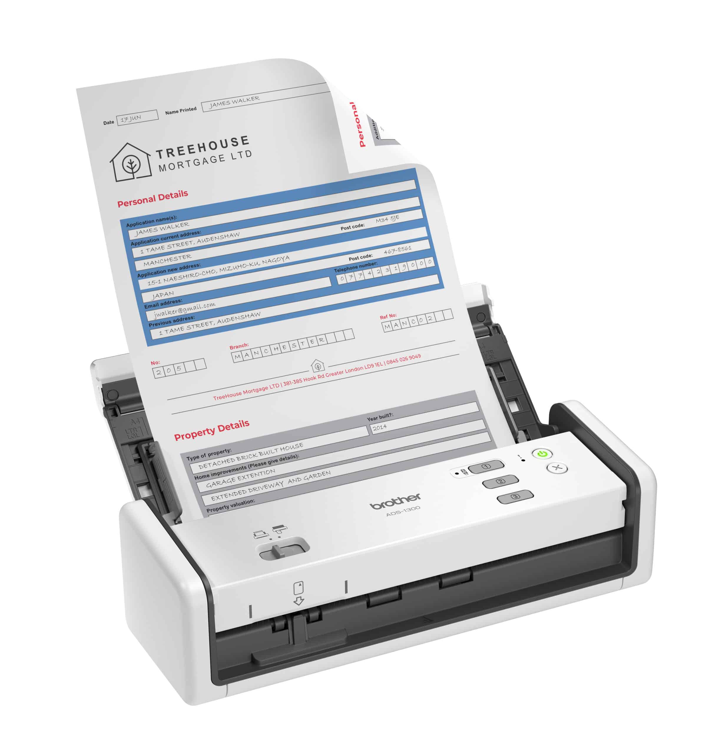 Brother ADS-1300 A4 documentscanner voor ondernemers, Primefa