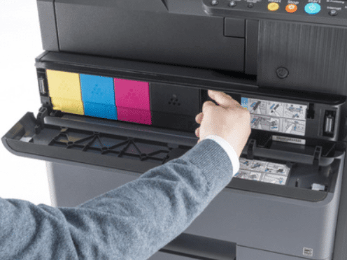 Kyocera Taskalfa 4053ci multifunctionele printer in een kantooromgeving