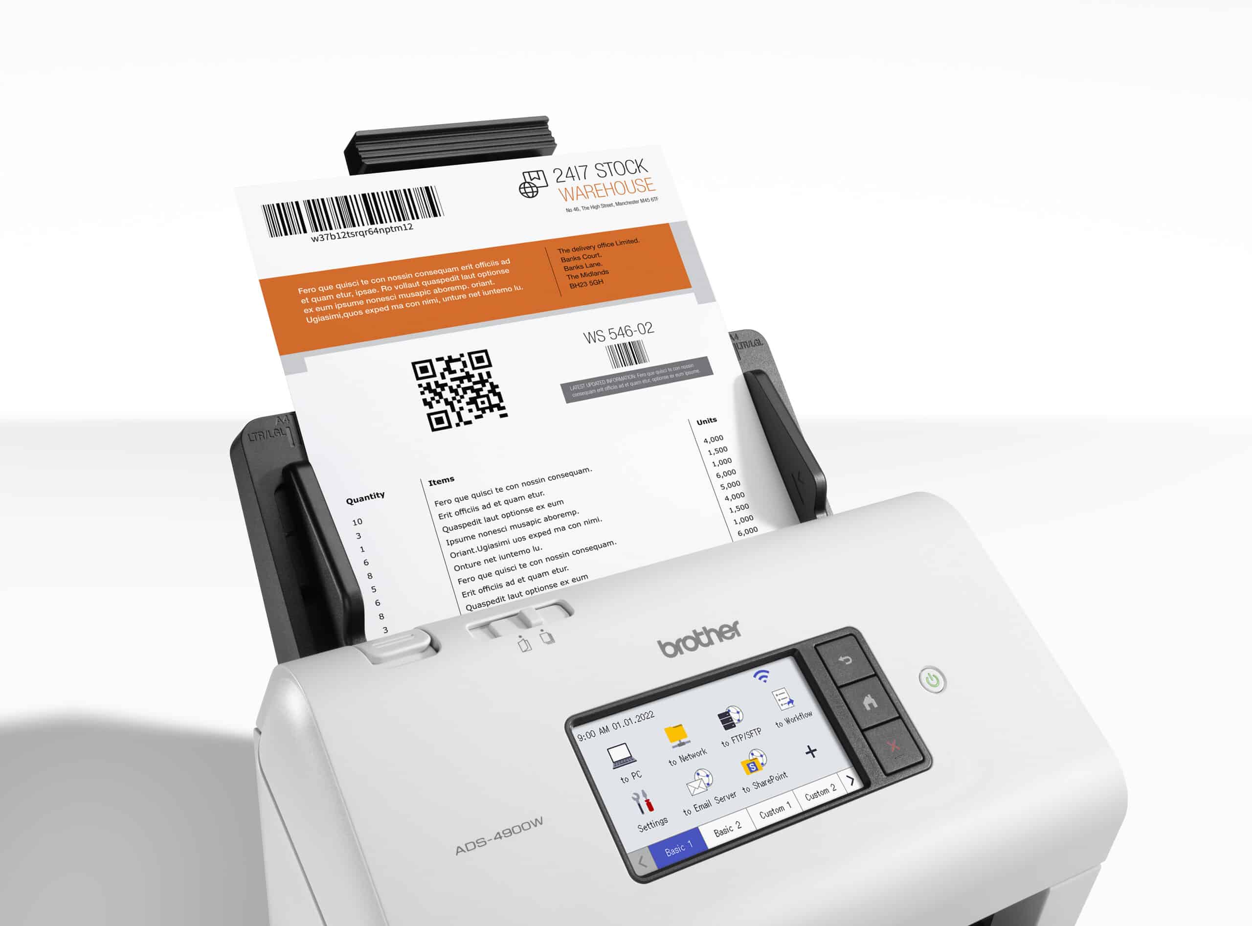 Brother ADS-4900W A4 draadloze documentscanner voor ondernemers