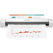 Brother DS-640 compacte mobiele scanner op bureau