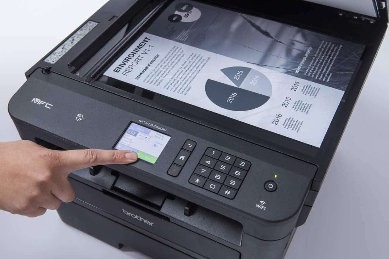Brother MFC-L2750DW zwart-wit laserprinter aanbieding van Primefa