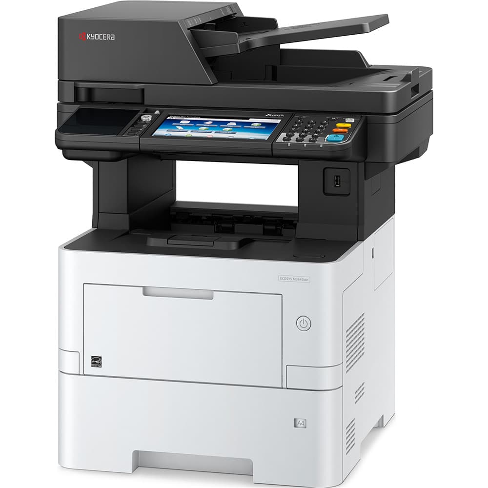 Kyocera Ecosys M3145IDN printer, multifunctioneel zwart-wit, leasing aanbieding voor ondernemers