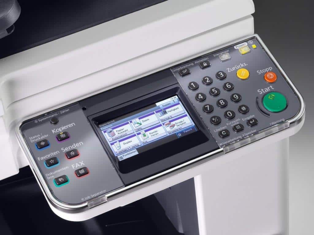Bedienpaneel van Kyocera FS-6525MFP multifunctionele printer