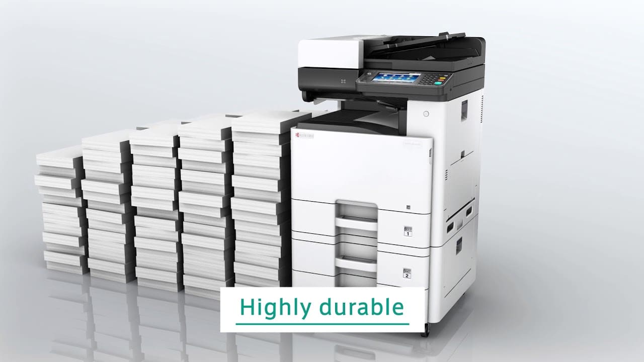 Kyocera M8130cidn multifunctioneel kopieerapparaat in gebruik