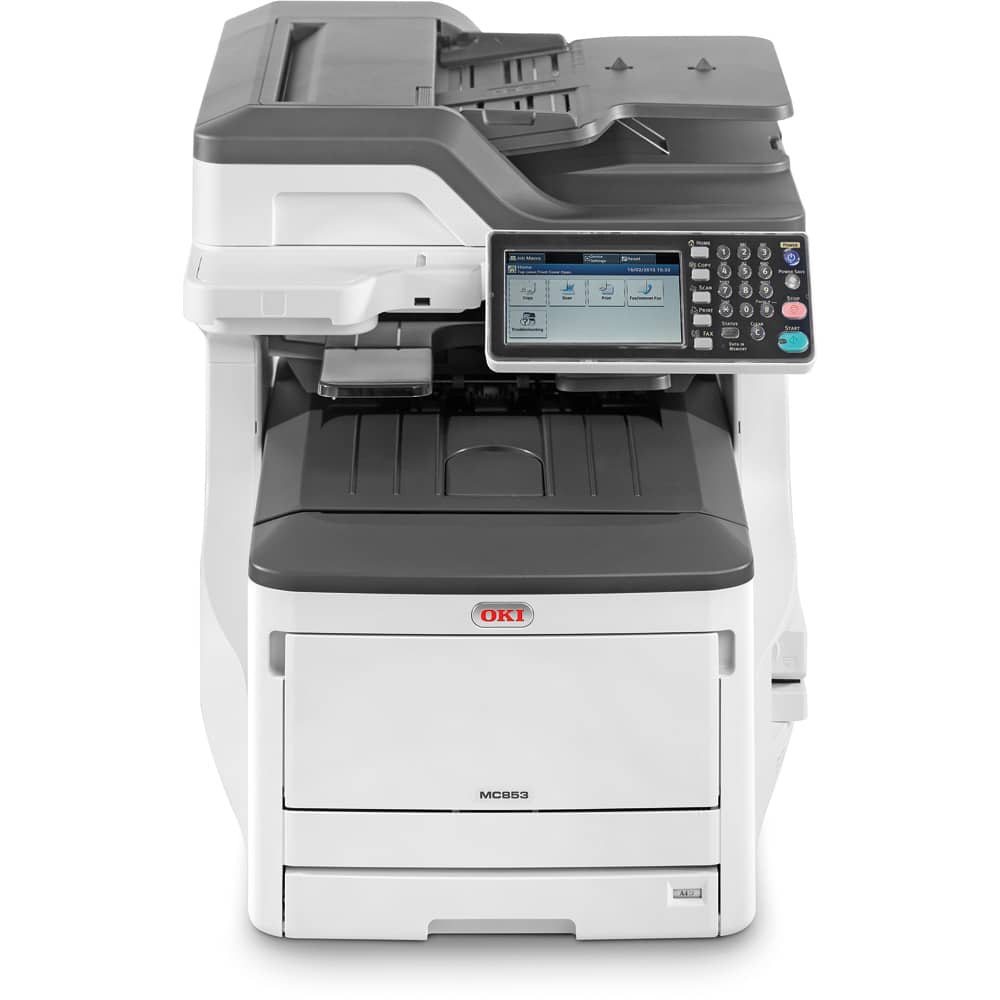 OKI MC853DN A3 kleuren multifunctionele printer kopieerapparaat aanbieding