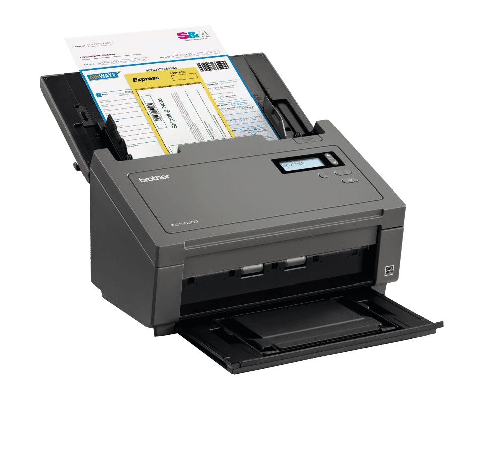 Brother PDS-6000 documentscanner met open invoer en klep
