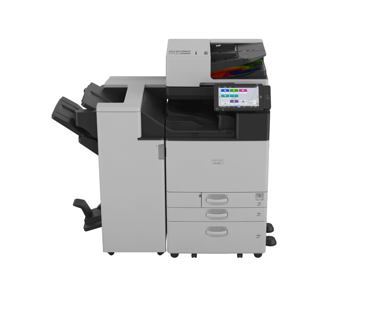 Ricoh IM C2510 multifunctionele printer in een kantooromgeving