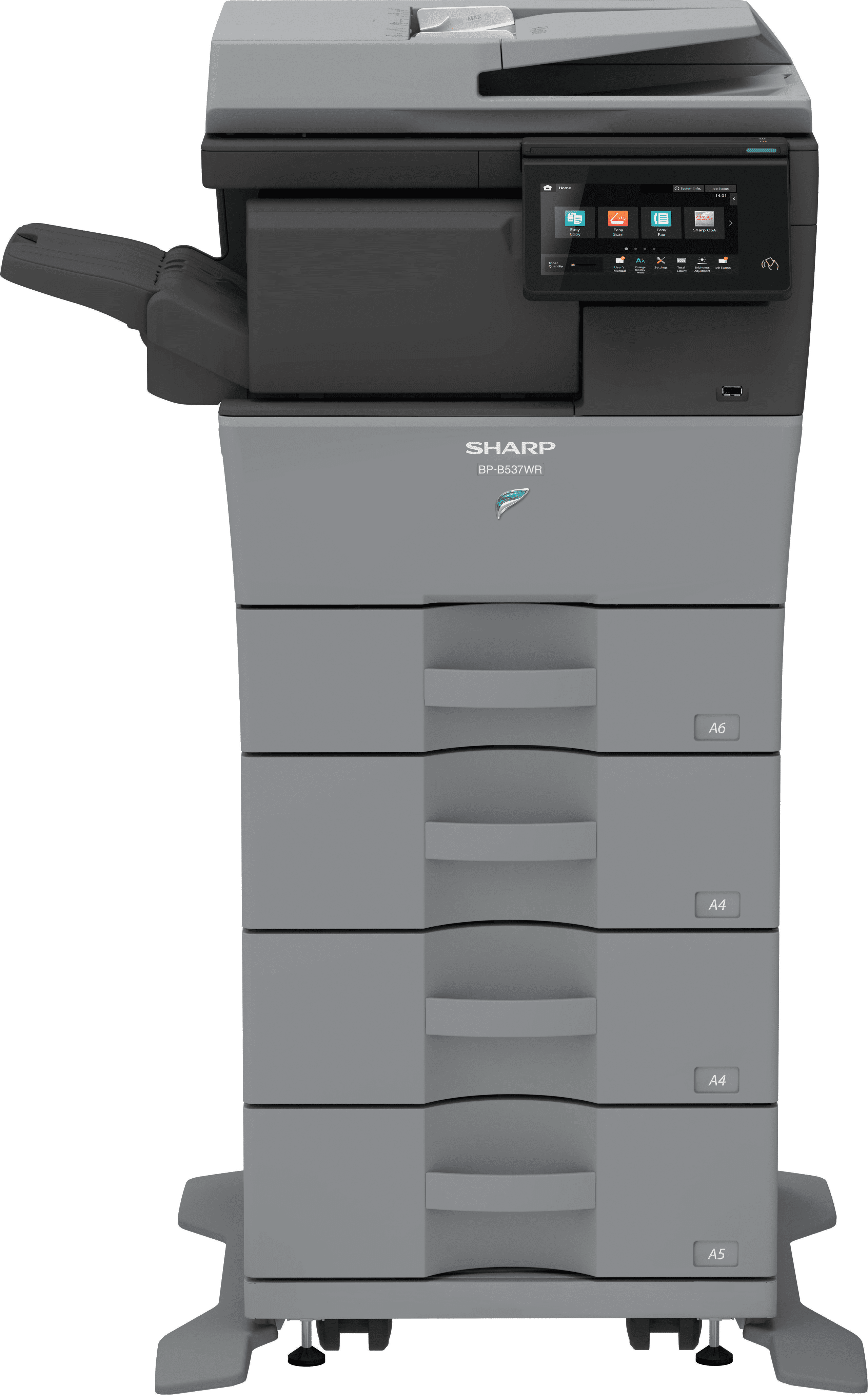 Sharp BP-B537WR multifunctionele printer in zwart-wit