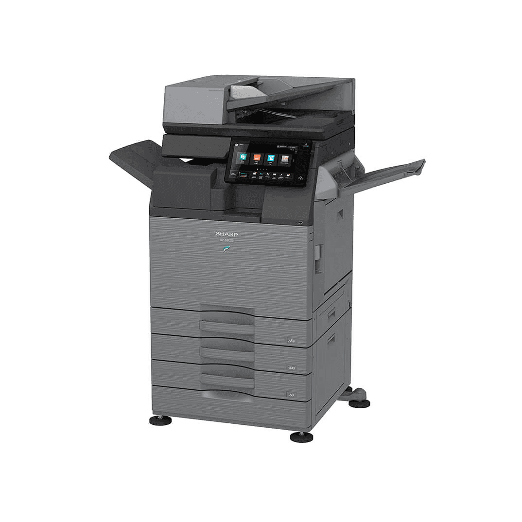 Sharp BP50C26 A3 kleuren multifunctionele printer in kantooromgeving Primefa helpdesk