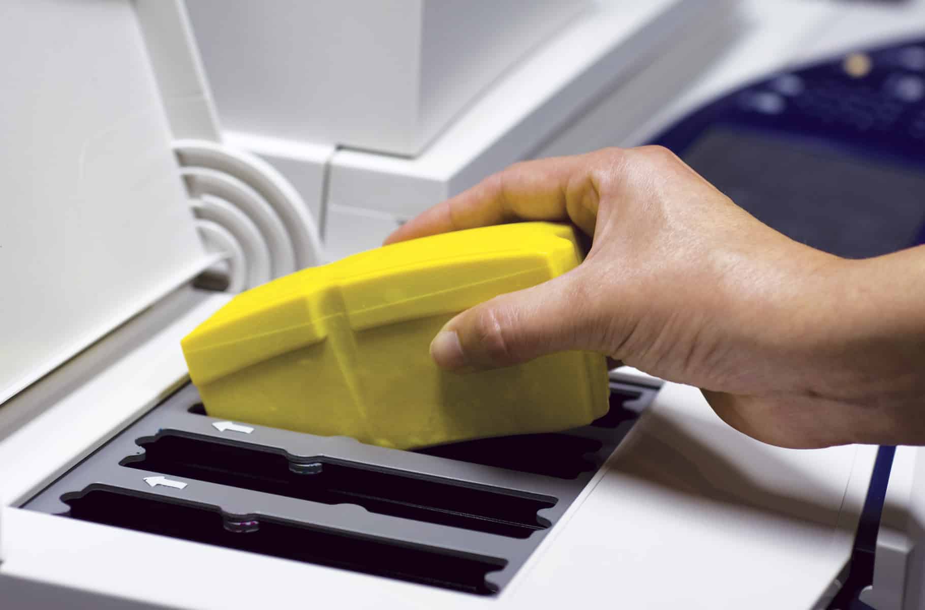 Loading solid ink sticks into Xerox ColorQube 9303 printer
