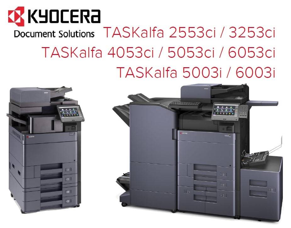 Kyocera Taskalfa 2553ci kleurenprinter in een kantooromgeving