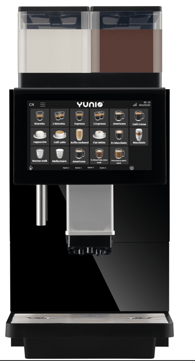 Yunio X100 espressomachine voor ondernemers, aanbieding bij Primefa.nl
