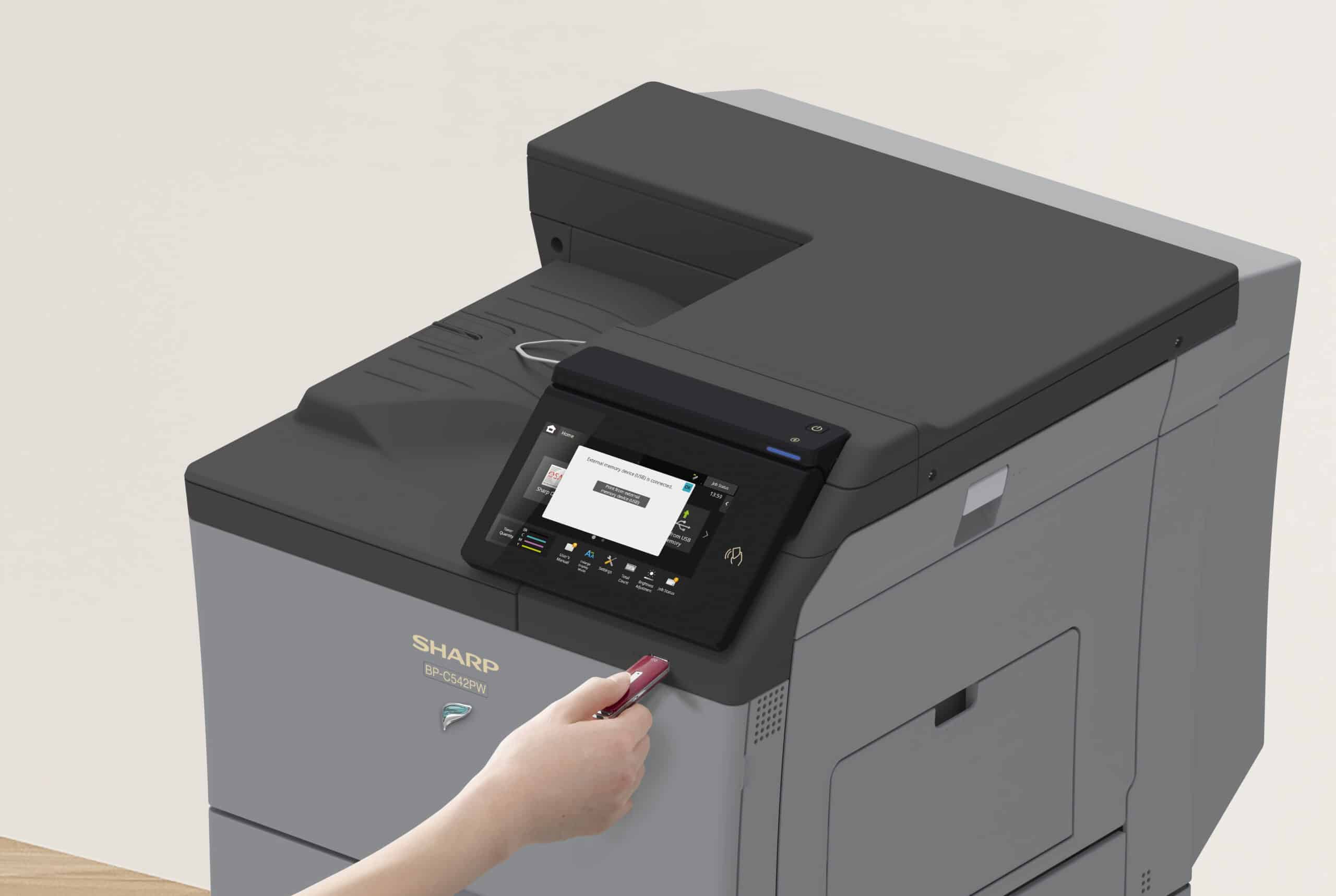 Sharp BP-C542PW A4 kleuren MFP aanbieding voor ondernemers
