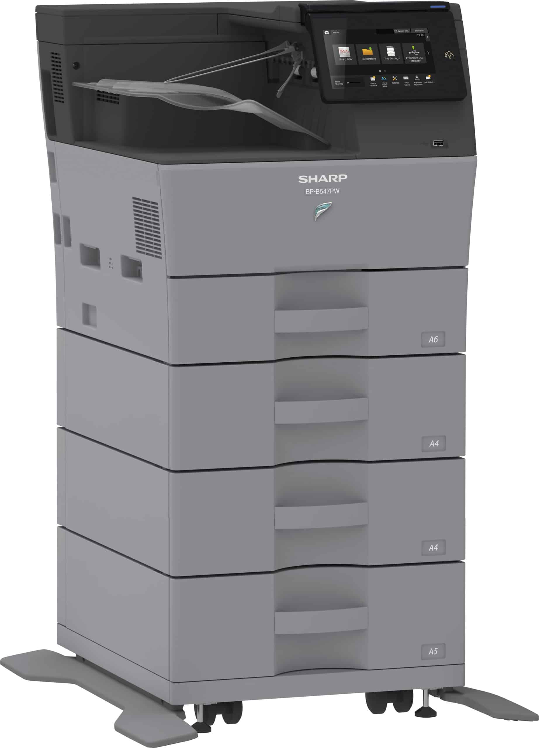 Sharp BP-B547PW A4 zwart-wit multifunctionele printer aanbieding