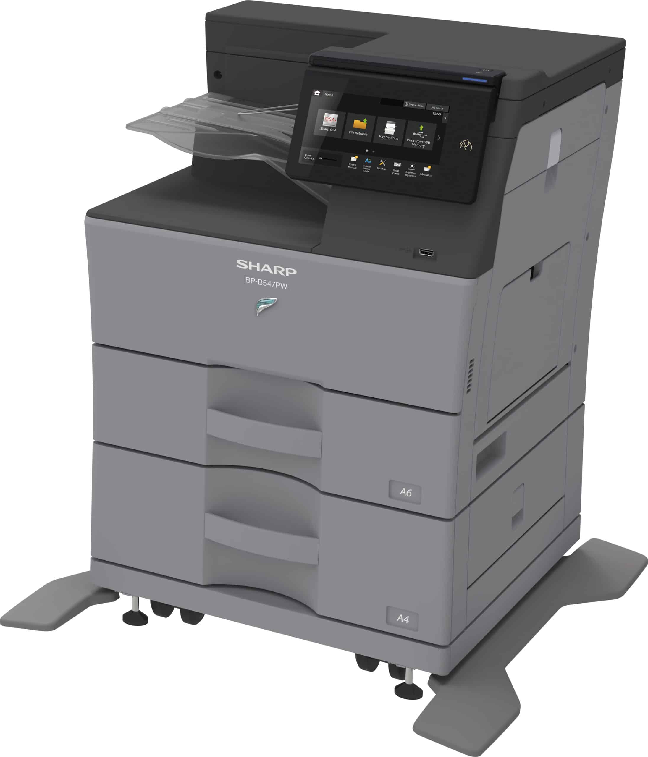 Sharp BP-B547PW A4 zwart-wit multifunctionele printer aanbieding