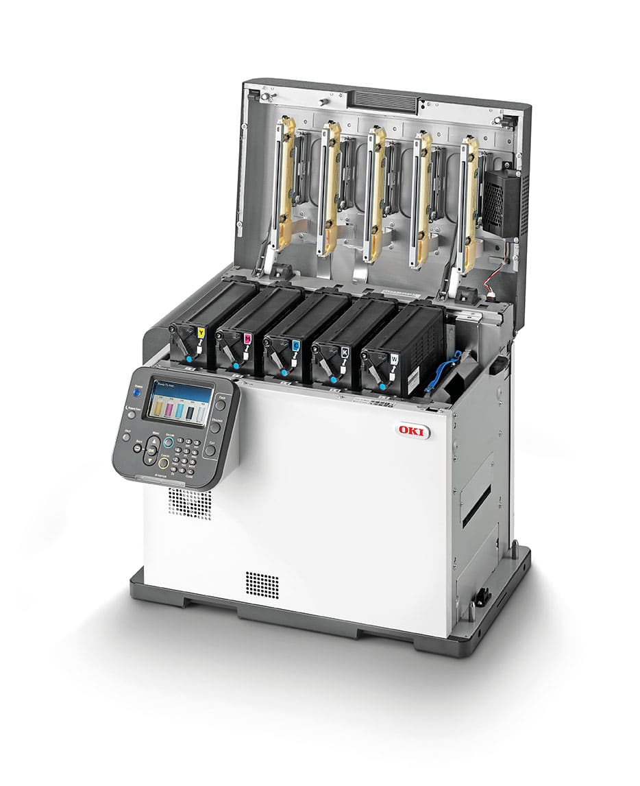 OKI Pro1040 CMYK kleurenprinter voor etiketten en labels
