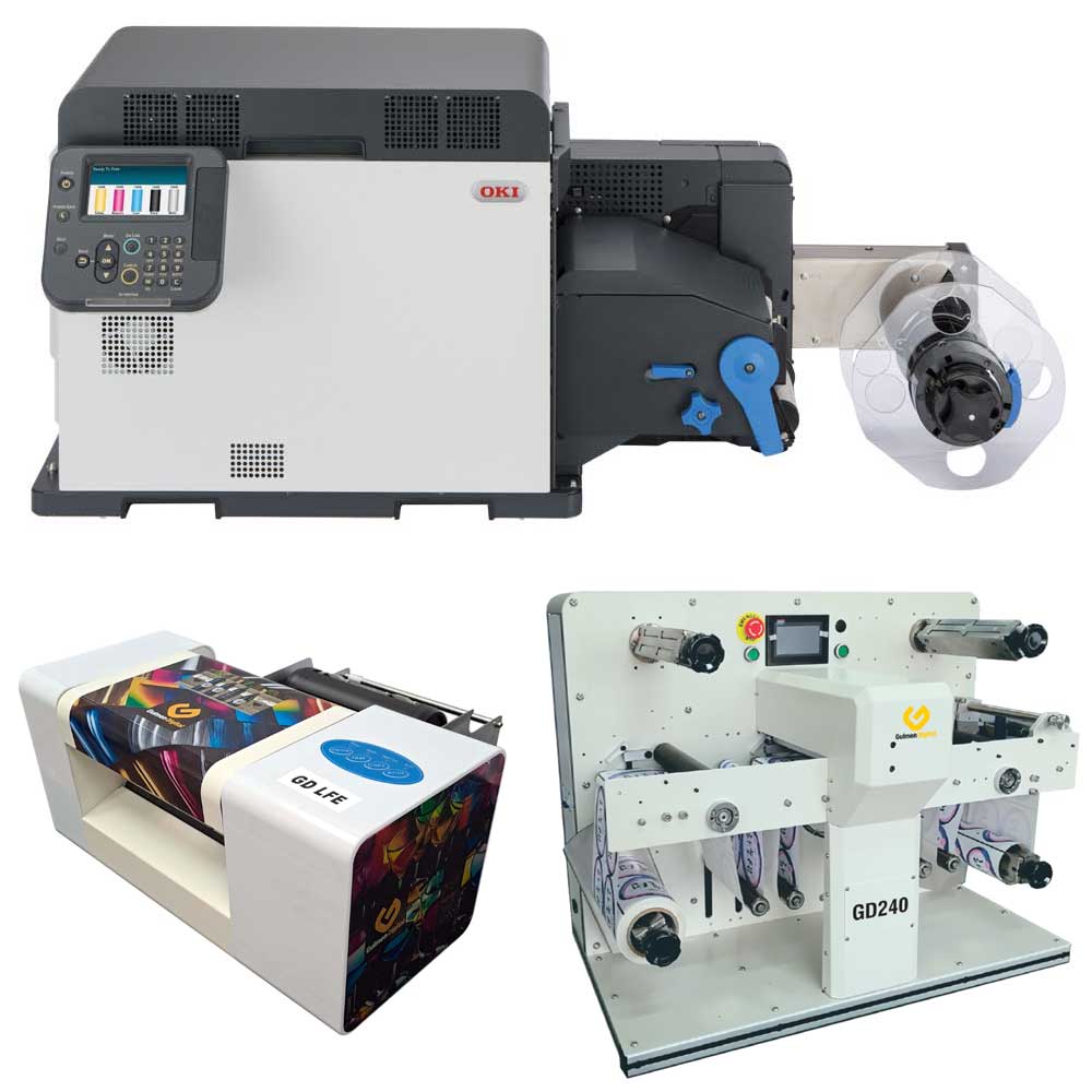 OKI Pro1050 vijfkleuren labelprinter voor etiketten op rol