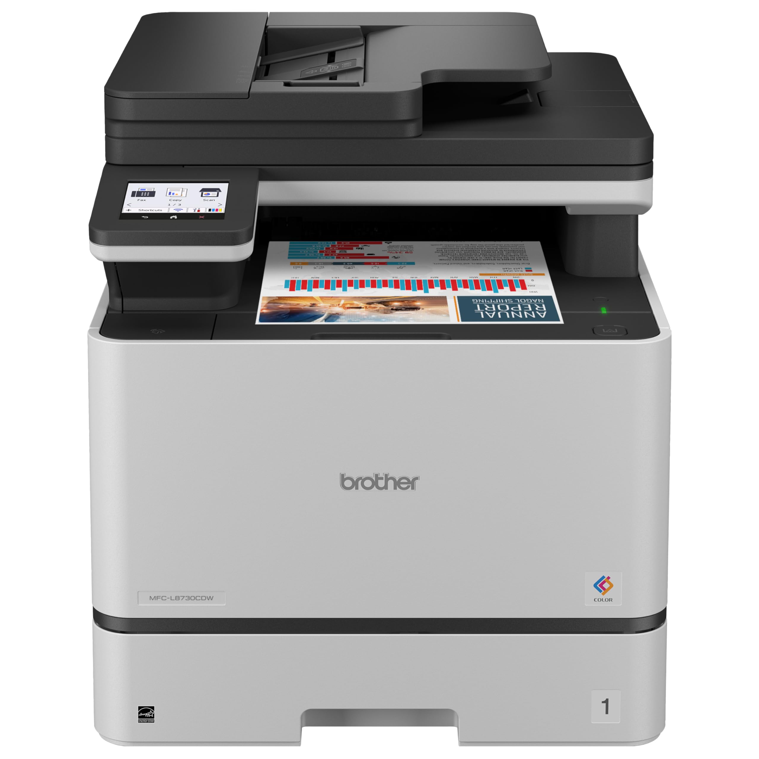 Brother MFC-L8730CDW kleuren multifunctionele printer op kantoorruimte